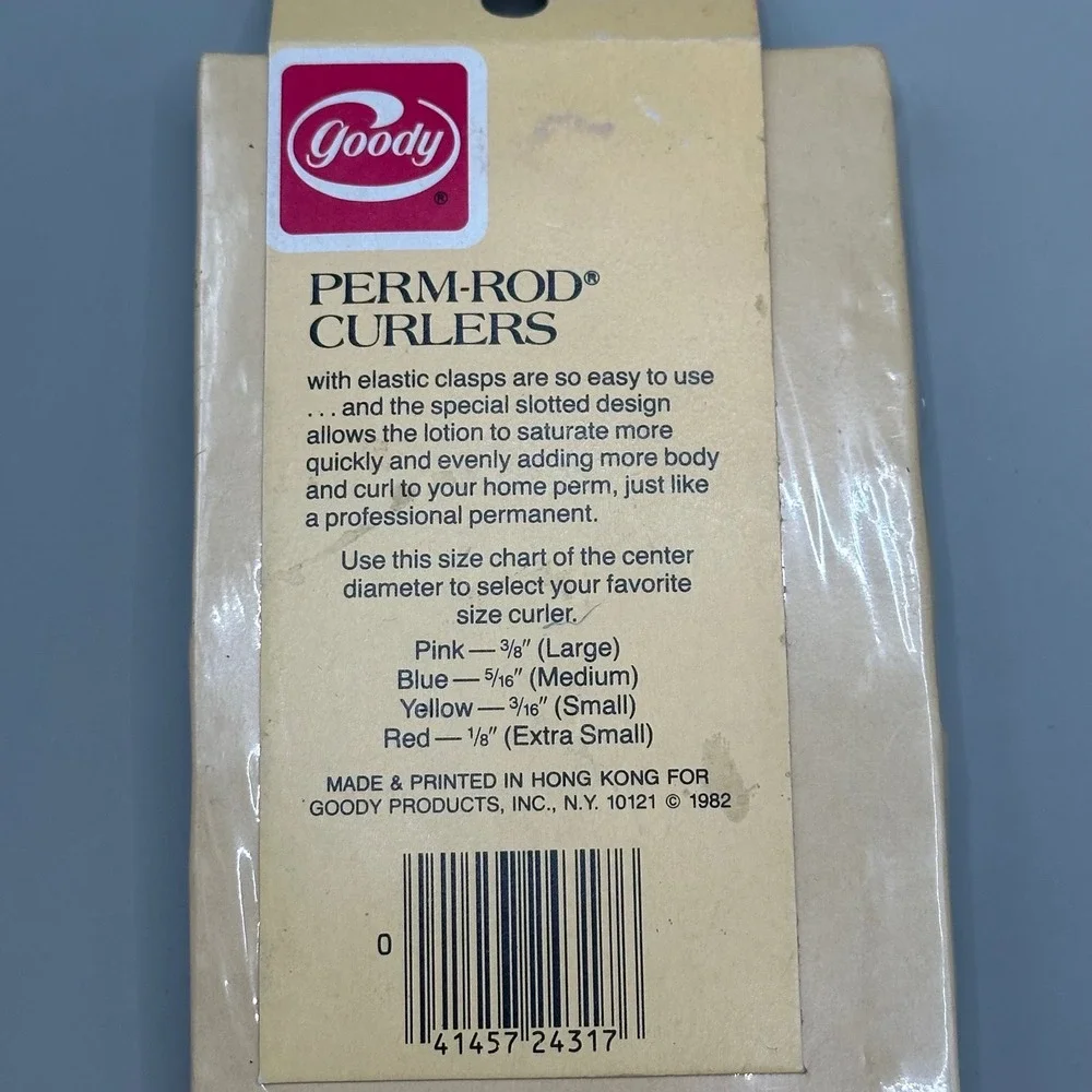 Goody Perm-Rod Curlers Medium Blue 1982‎ VTG 28pc Lot 2-Pack #435/3 NOS Sealed